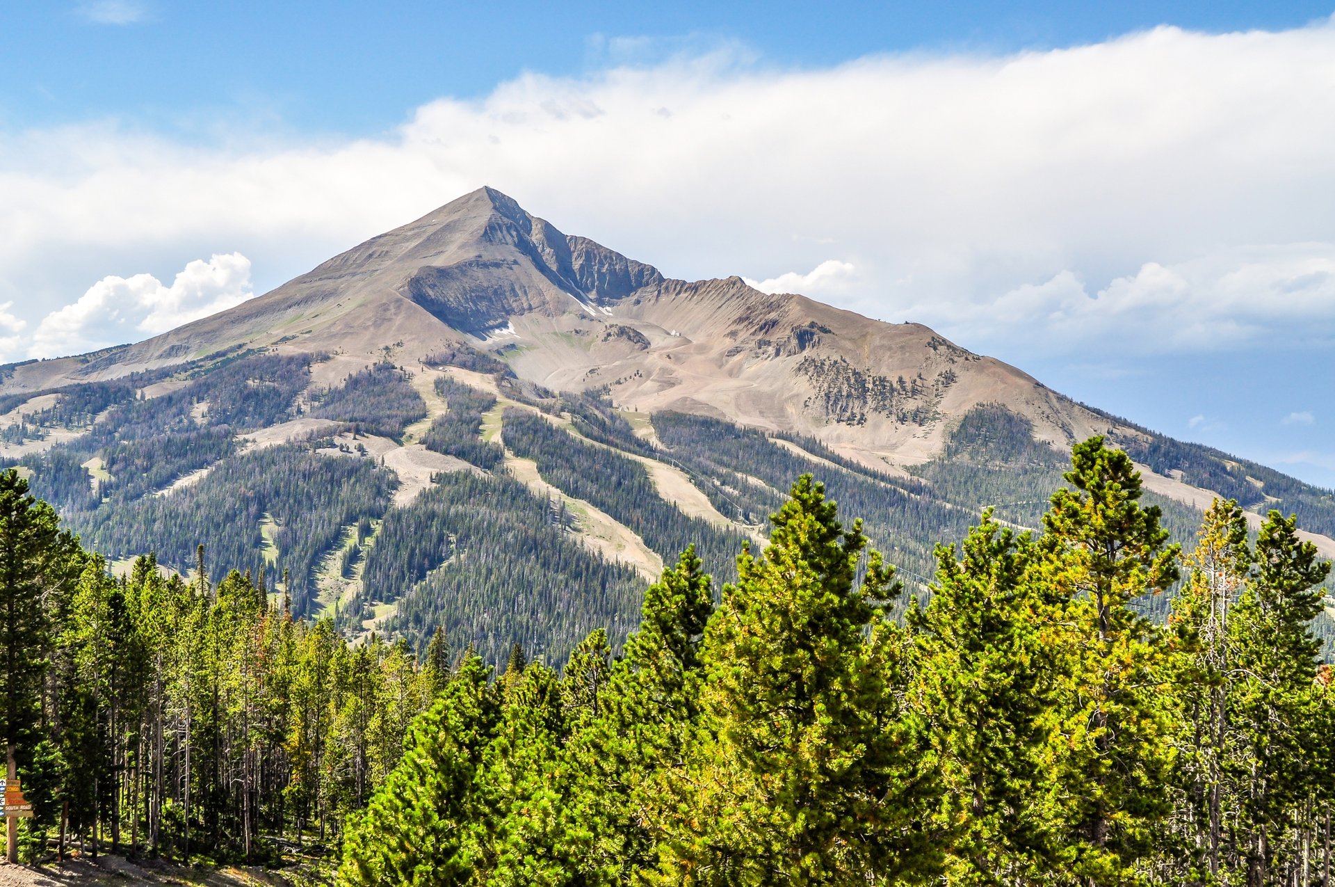 Lone Mountain in Big Sky